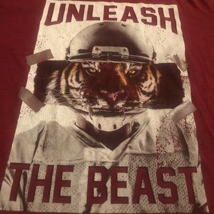 Boys Old Navy Football Tiger Graphic Tee Shirt